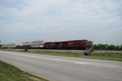 CP freight waiting for clearance into Bensenville Yard