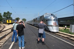 Club members photograph the Zephyr at IRM