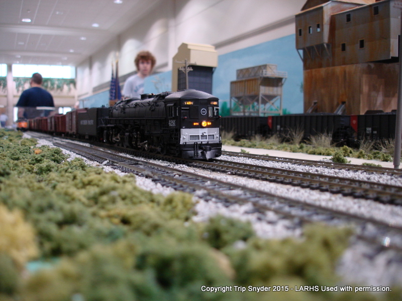 SP Cab forward on the travelling layout.